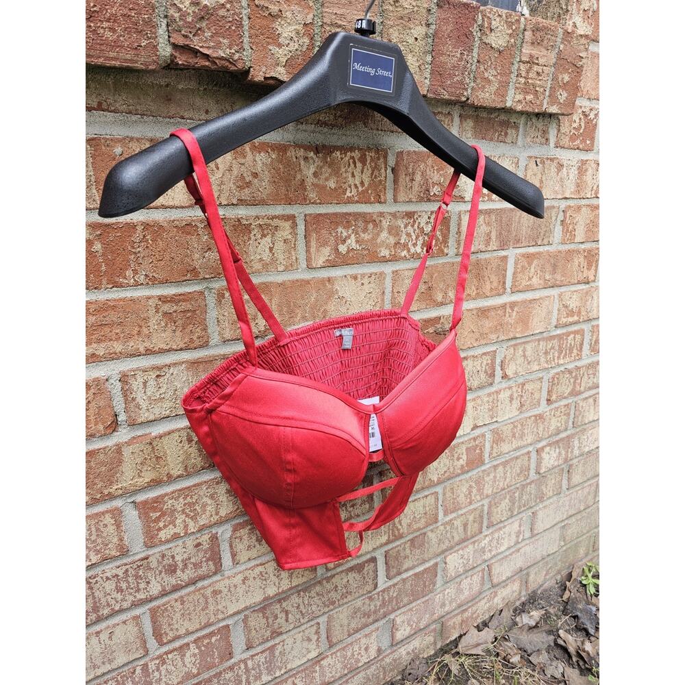 Charlotte Russe Bustier Top NWT Longline Balconette Bralette Y2K Party XL Sexy